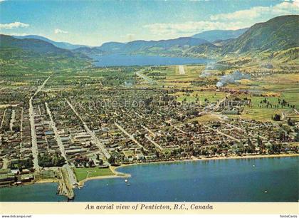 Penticton British Columbia Canada Aerial view Okanagan Valley
