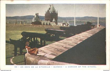 Quebec Un coin de la Citadelle Kanone