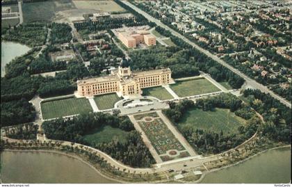Regina Saskatchewan Aerival view Parliament Buildings Sask.