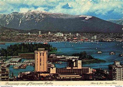 VANCOUVER BC Canada Panoramic view of Vancouver Harbor