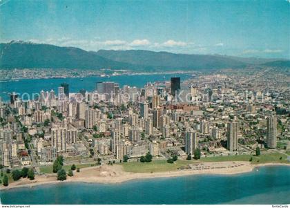 Vancouver British Columbia Aerial View of the downtown District Vancouver