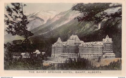 A892 Canada Banff Springs Hotel Banff Alberta RPPC vintage postcard