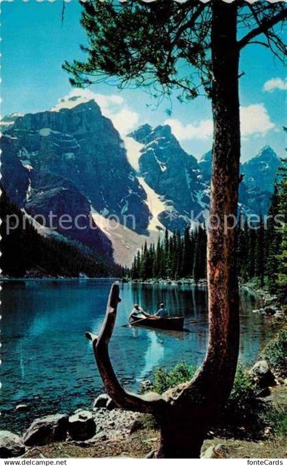 Alberta  Moraine Lake near Lake Louise Banff National Park Mountains