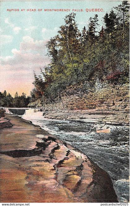 br105719 rapids at head of montmorency falls quebec canada