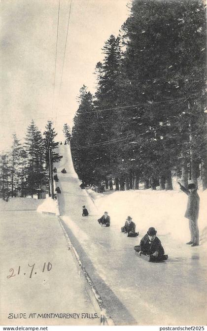 br105723 slide at  montmorency falls  canada quebec