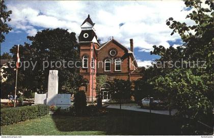 Ontario Canada Cenotaph and Library Clinton