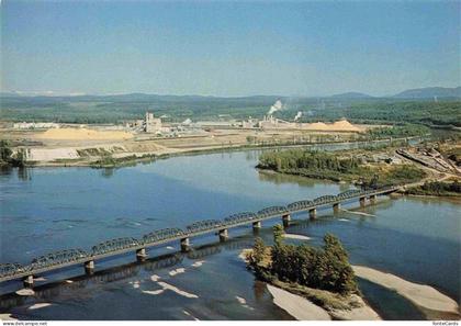 Prince George British Columbia Bird's eye view Industry Oil Refinery Pulp Mills