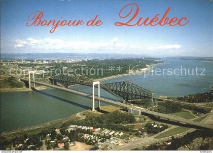 Quebec Ponts Quebec Fliegeraufnahme
