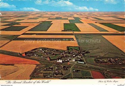 Saskatchewan Canada Strip farming Fliegeraufnahme