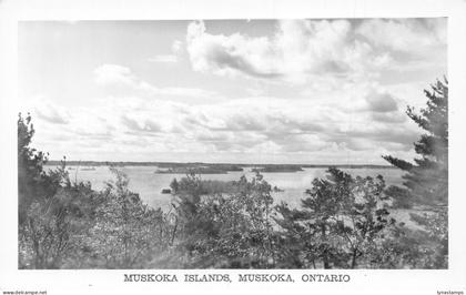 A859 Canada Muskoka Islands Muskoka Ontario RPPC vintage postcard