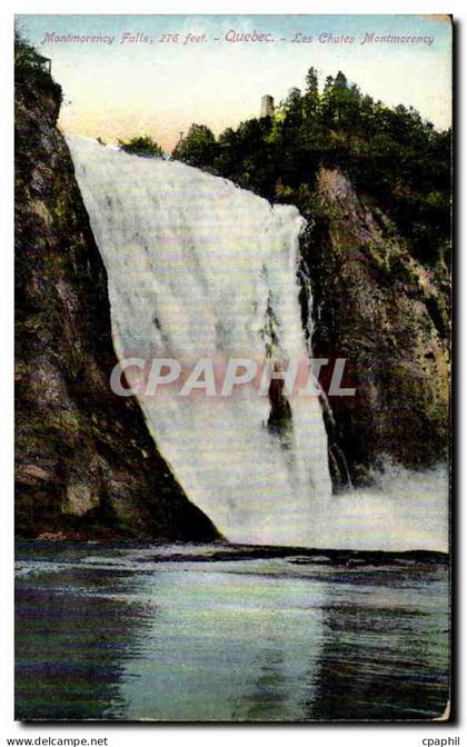 Canada -Montmorency Falls 276 feet- Quebec- Les Chutes Montmorency- CPA