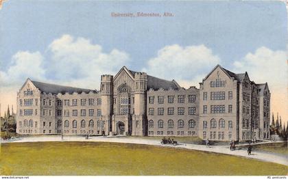 B646 Canada University Edmonton Alta vintage postcard