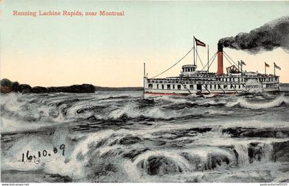 br105854 running lachine rapids montreal canada steamer brockville