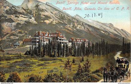br105957 banff springs hotel and mount rundle banff alba canada