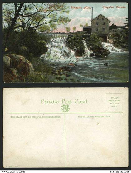 Canada Old Postcard KINGSTON MILLS, Kingston / Glitters