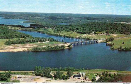 Hunters Bay Huntsville Ontario Canada The Vernon Narrows Bridge Air view