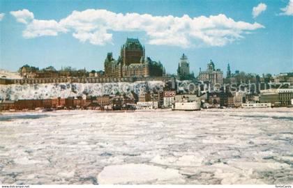 Quebec Winter ferry between Quebec and Levis