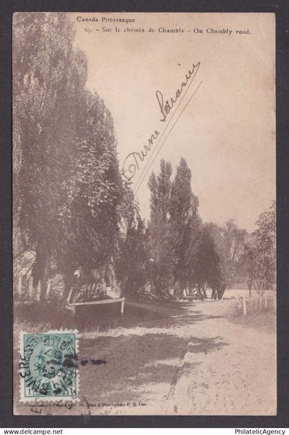 Postcard, CANADA, Picturesque Canada, On Chambly road