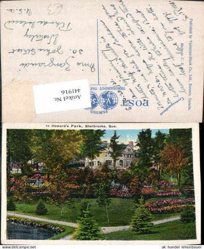 441916,Quebec Sherbrooke Howards Park Garten