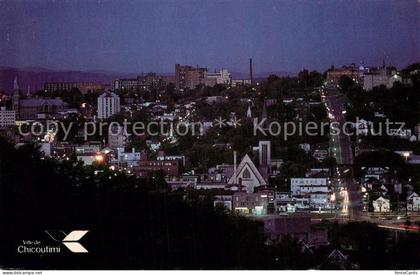 Chicoutimi Canada Ville la nuit