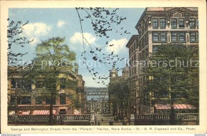 Halifax Nova Scotia George and Barrington Streets from the Parade