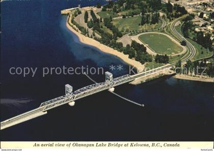 Kelowna Fliegeraufnahme Okanagan Lake Bridge