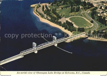 Kelowna Fliegeraufnahme Okanagan Lake Bridge