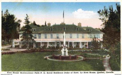 Montmorency Quebec Canada Kent House Royal Residence Duke of Kent