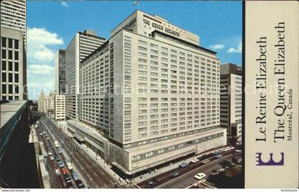 Montreal Quebec Queen Elizabeth Hotel