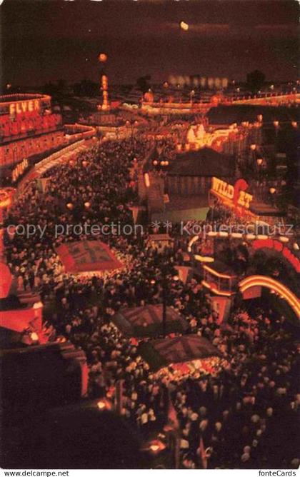 TORONTO Ontario Canada Night view of the Midway Canadian National Exhibition