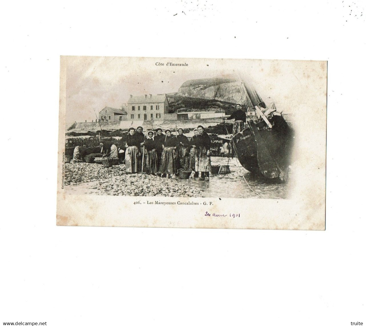 CANCALE  LES MAREYEUSES CANCALAISES ( CARTE PRECURSEUR )