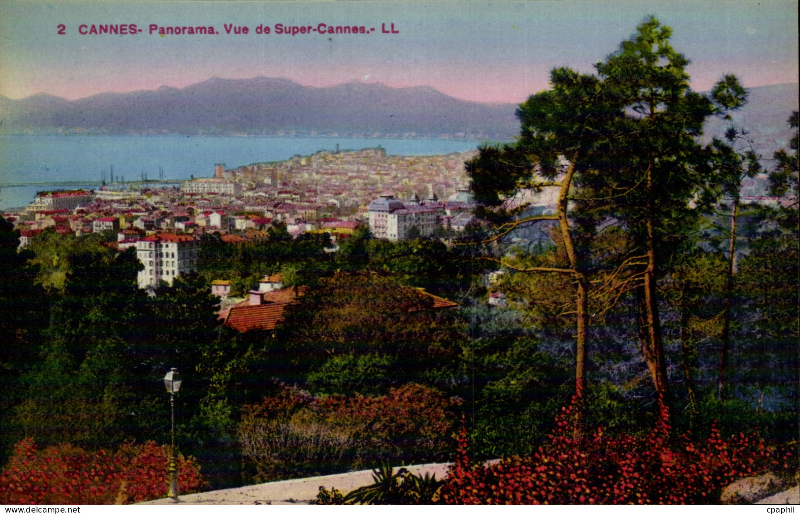 Cannes CPA Panorama Vue de Super Cannes