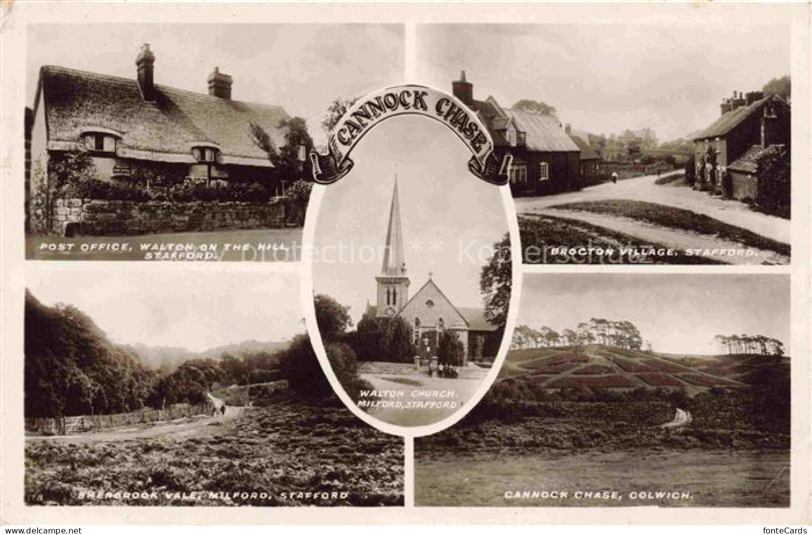 Cannock Chase Staffordshire UK Post Office Stafford Brocton Village Sherbrook Va