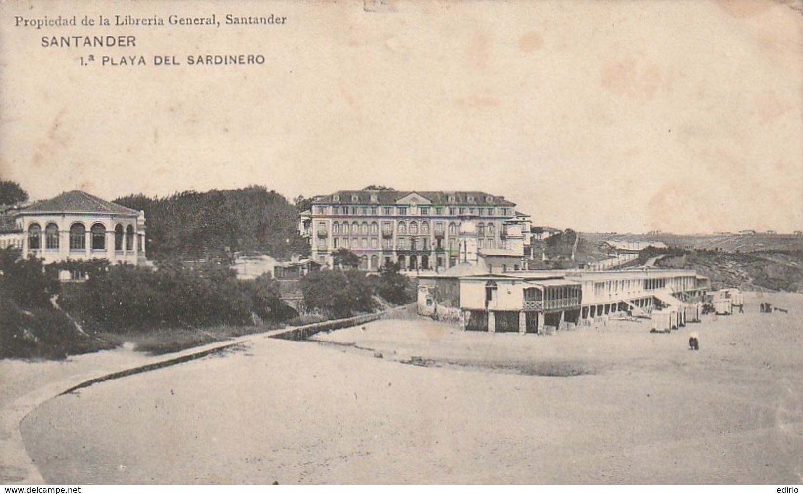 ***   CANTABRIA ***    SANTANDER  playa del sardinero  stamped  TTB