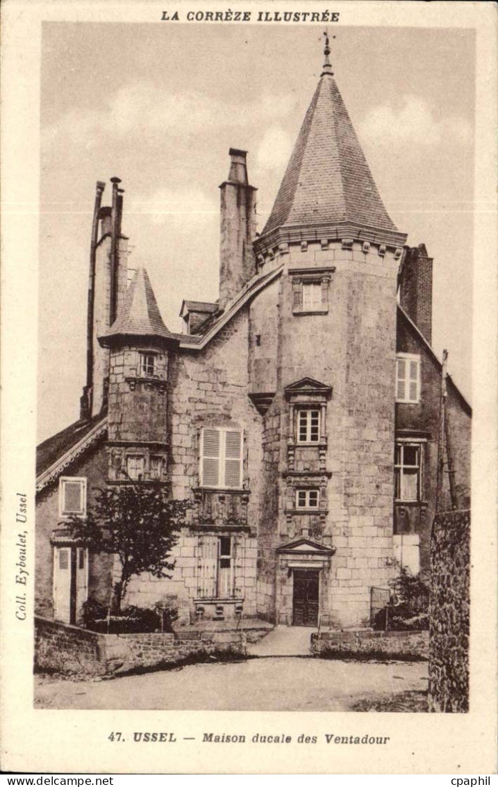 Cantal - Ussel - maison ducale des Ventadour - CPA