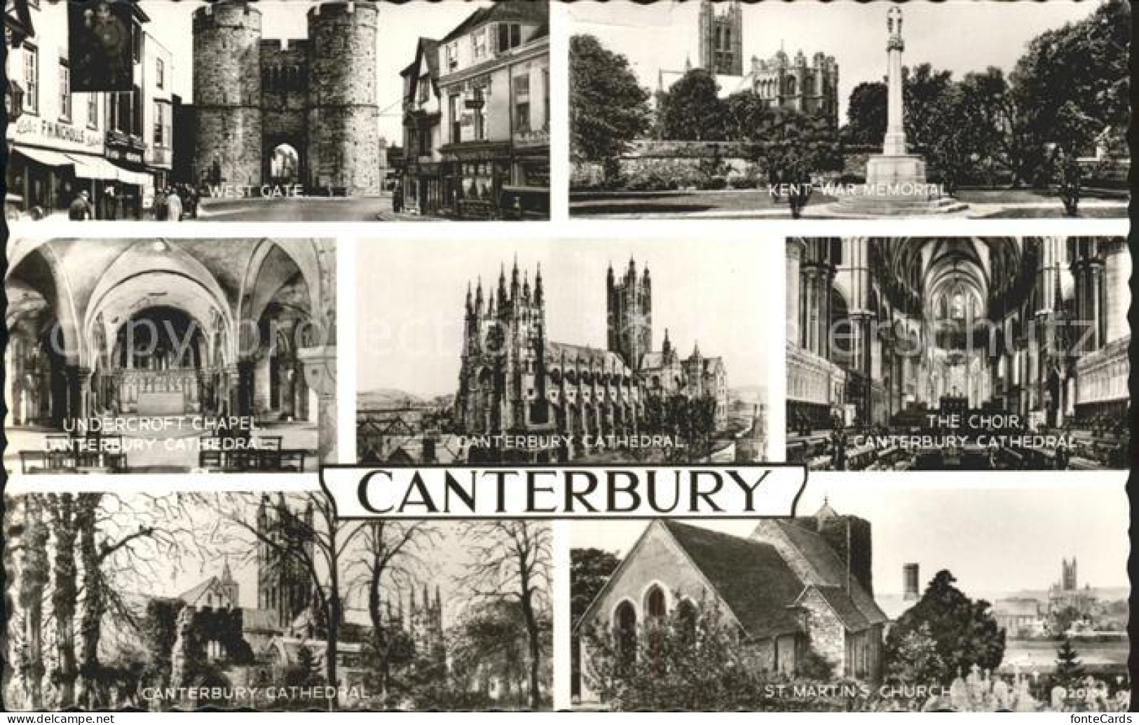 Canterbury Kent Chor Cathedral Kent Memorial West Gate