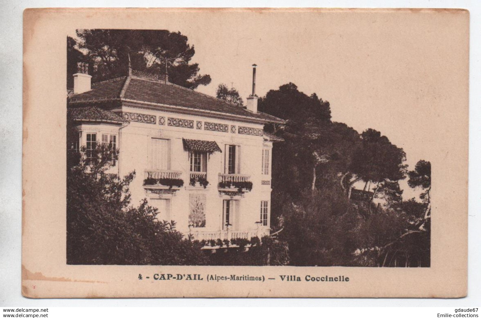 CAP D'AIL (06) - VILLA COCCINELLE