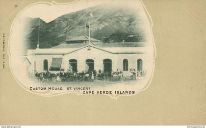 cape verde, SÃO VICENTE, Custom House (1900s) Postcard
