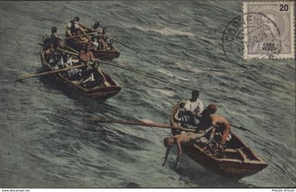 CPA Cap vert Mergulhadores S Vicente Cabo Verde Giuseppe Frusoni UPU Cap vert Voyagée 1909