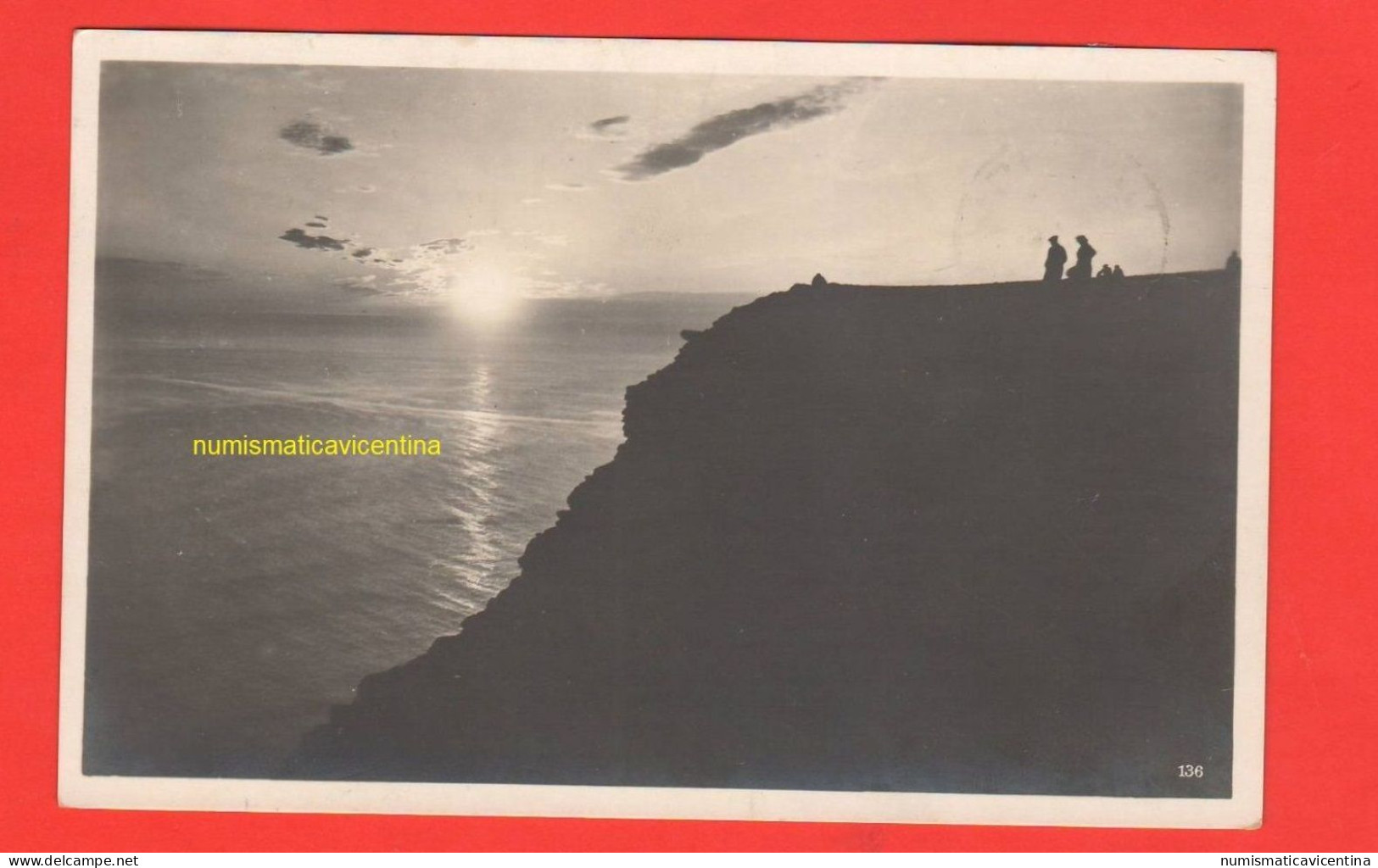 Cape Nord Norge Norvegia NordKap North Cape cartolina viaggiata x Italia 1931