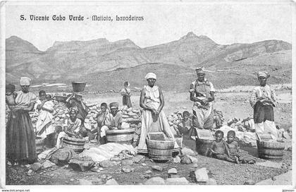CAP-VERT - CABO VERDE - S. VICENTE - MATIOTA, LAVADEIRAS - METIER, LAVEUSES