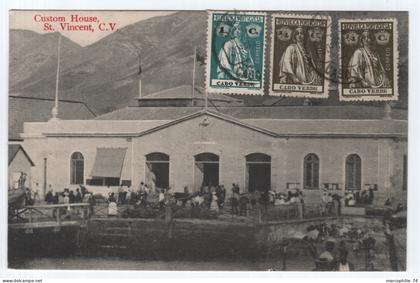 CAPO VERDE CUSTOM HOUSE ST VINCENT C.V. POST CARD