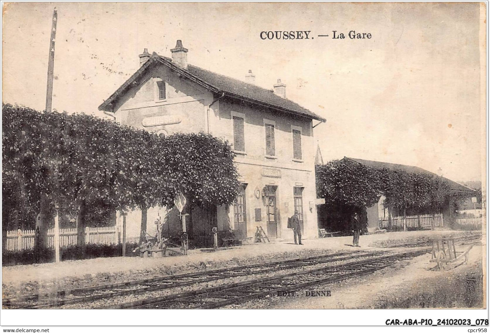 CAR-ABAP10-88-0942 - COUSSEY - la gare