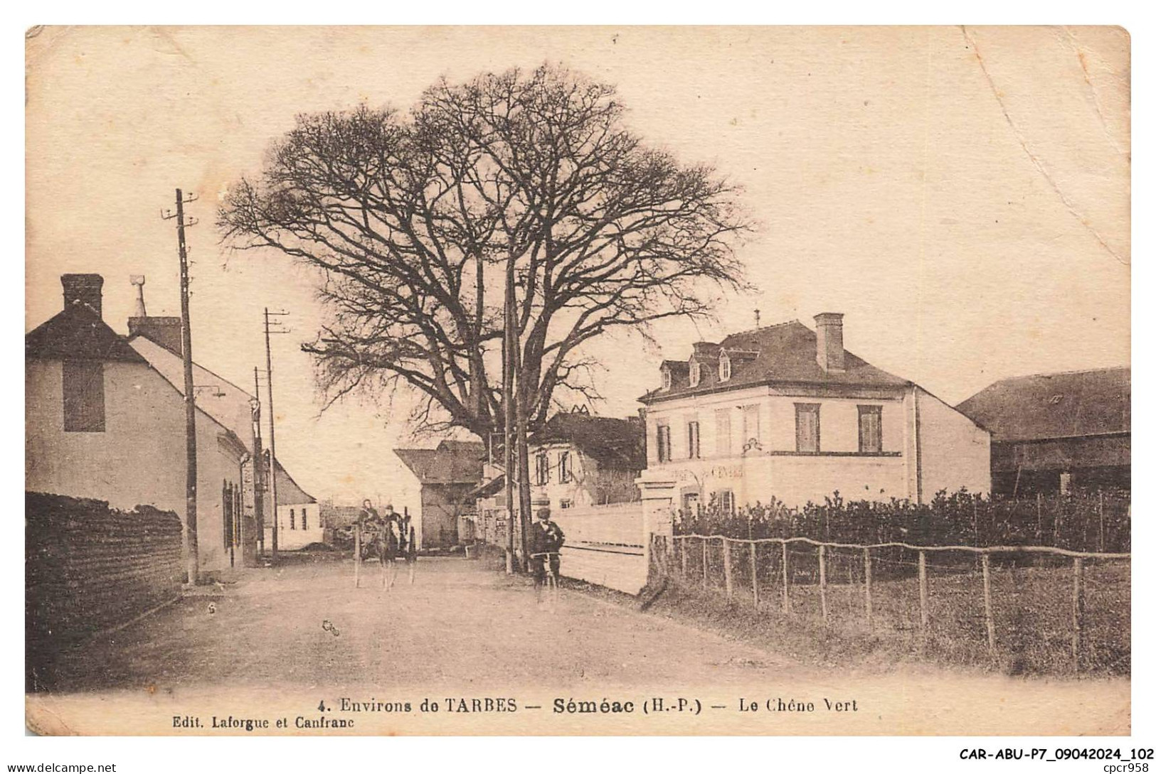 CAR-ABUP7-0600-65 - Environs de TARBES - SEMEAC - Le chène vert - Vendue en l'état