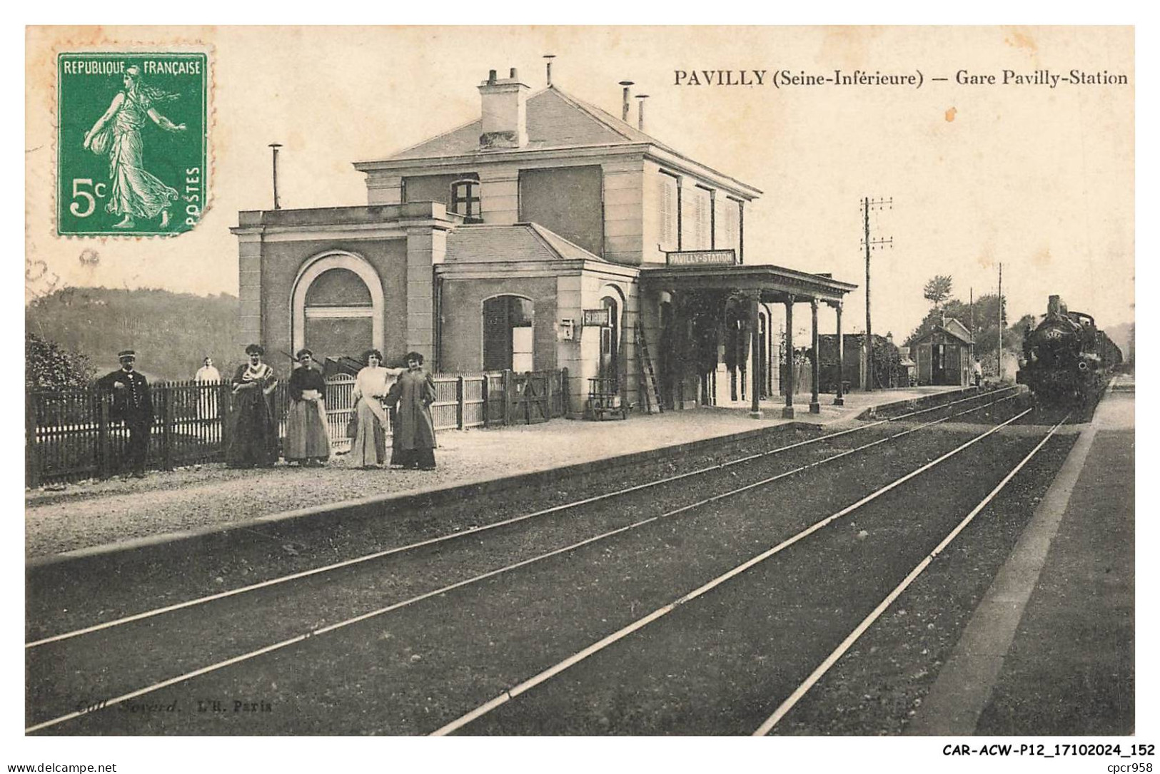 CAR-ACWP12-0866-76 - PAVILLY - Gare pavilly-station