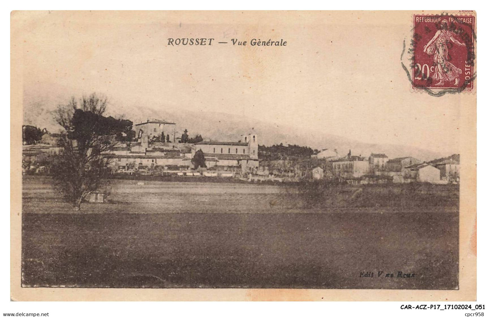 CAR-ACZP17-0909-13 - ROUSSET - Vue générale