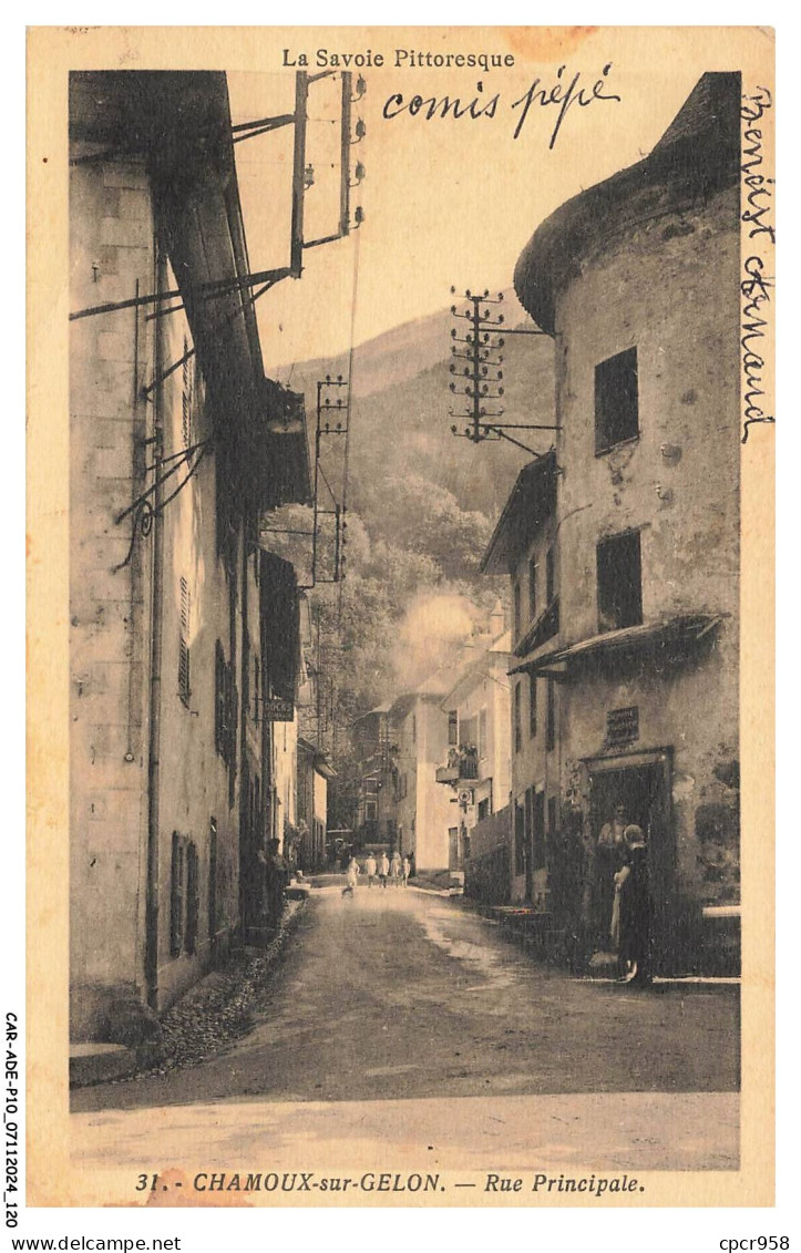 CAR-ADEP10-0761-73 - CHAMOUX-SUR-GELON - Rue principale