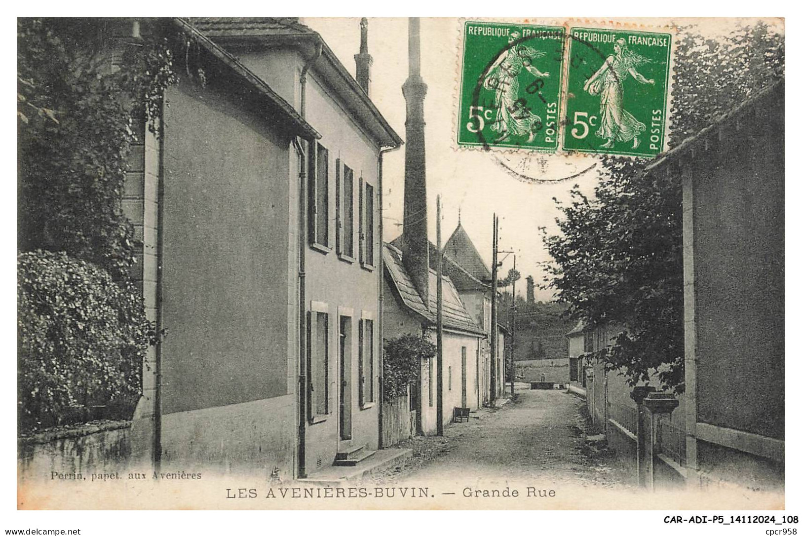 CAR-ADIP5-0319-38 - LES AVENIERES-BUVIN - grande rue