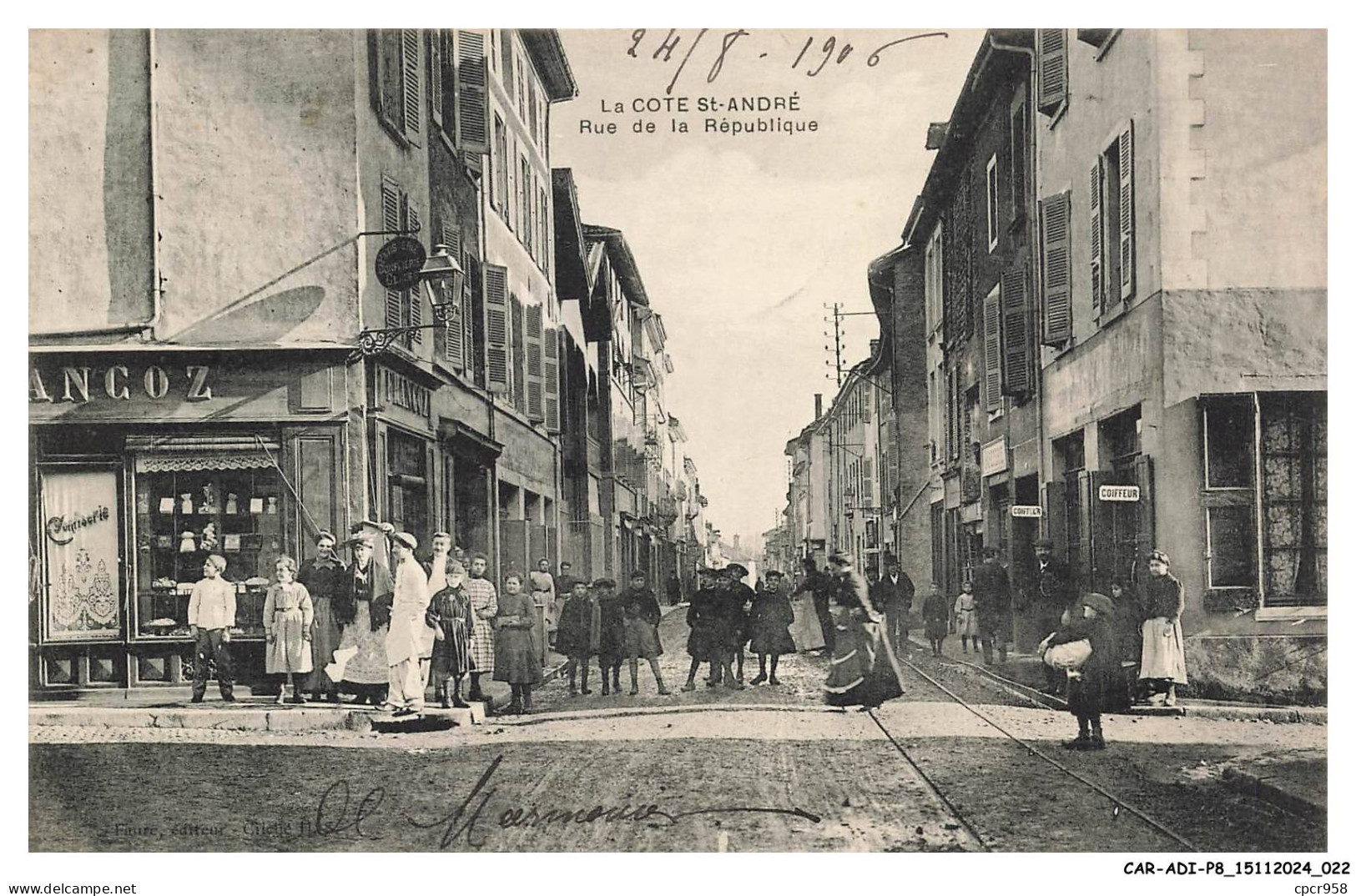 CAR-ADIP8-0489-38 - LA COTE-SAINT-ANDRE - rue de la république