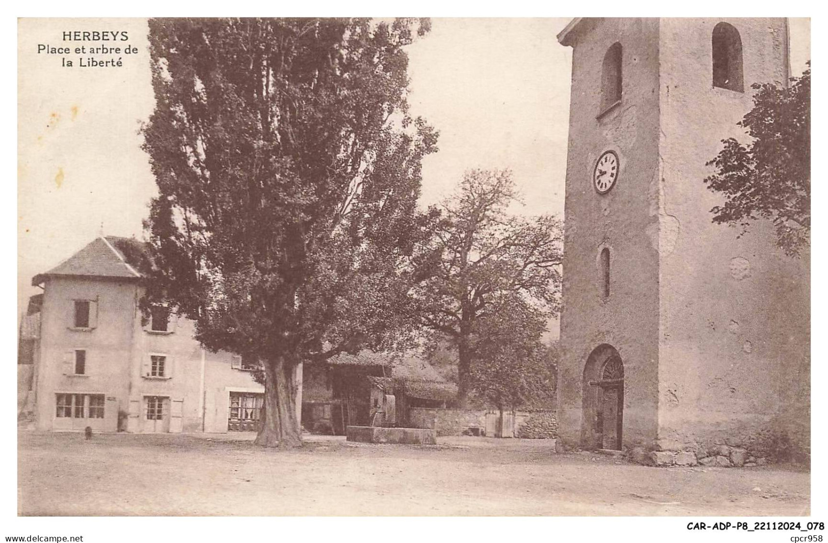 CAR-ADPP8-0489-38 - HERBEYS - Place et arbre de la liberté